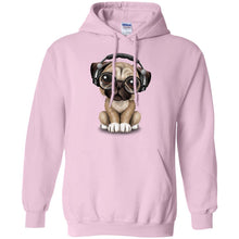 Load image into Gallery viewer, PUG DOG - Cute Pug Puppy Dj Wearing Headphones and Glasses T Shirt & Hoodie