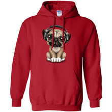 Load image into Gallery viewer, PUG DOG - Cute Pug Puppy Dj Wearing Headphones and Glasses T Shirt & Hoodie